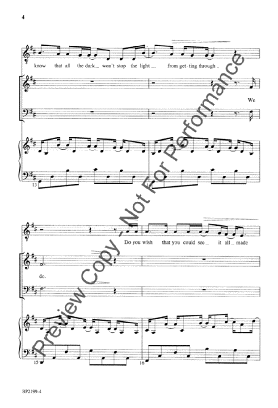 Is He Worthy? (octavo) [SATB choir] 4-Part scores gallery preview page 5