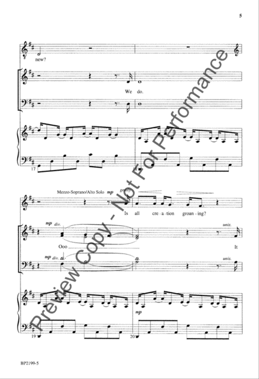 Is He Worthy? (octavo) [SATB choir] 4-Part scores gallery preview page 6