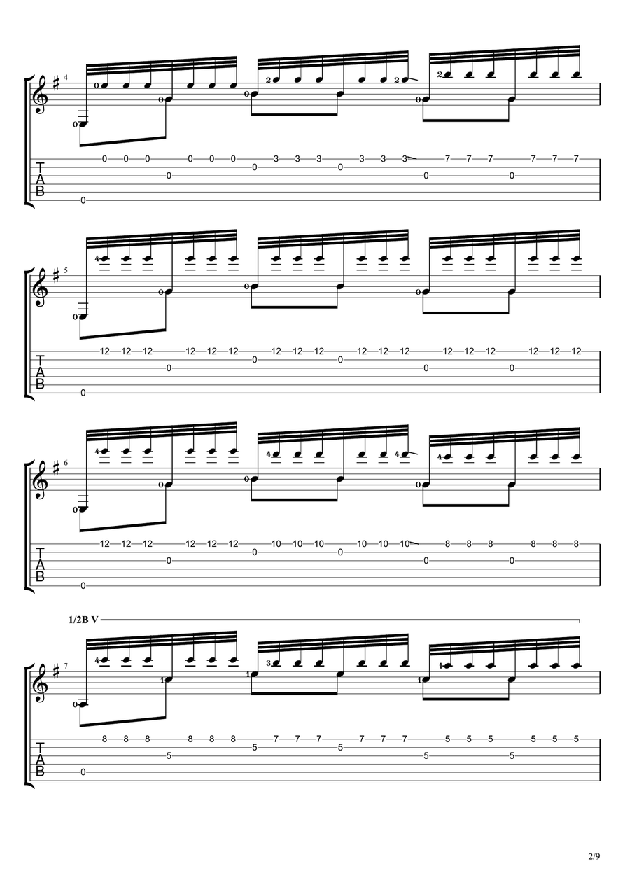 Romance De Amor Tremolo Romance De Amor Tremolo Acoustic Guitar scores gallery preview page 2