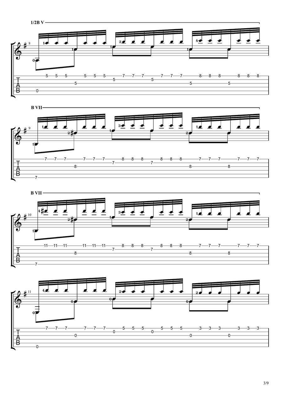 Romance De Amor Tremolo Romance De Amor Tremolo Acoustic Guitar scores gallery preview page 3