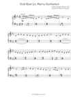 God Rest Ye Merry, Gentlemen (Easy Piano) 2A or 2B