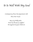 It is Well With My Soul 3 Part Vocal - Piano