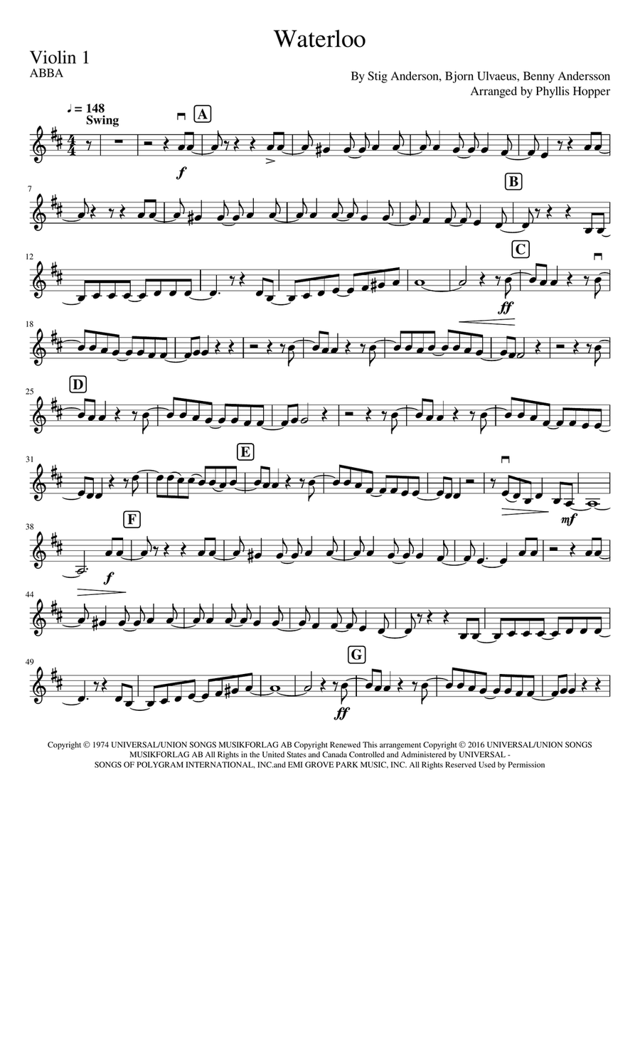 Waterloo Waterloo String Quartet scores gallery preview page 6