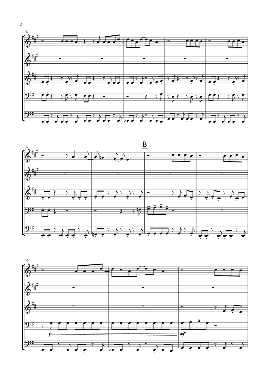 Sk8er Boi Sk8er Boi Brass Ensemble scores gallery preview page 2