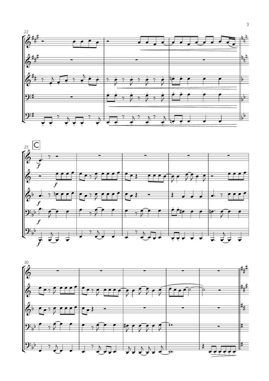 Sk8er Boi Sk8er Boi Brass Ensemble scores gallery preview page 3