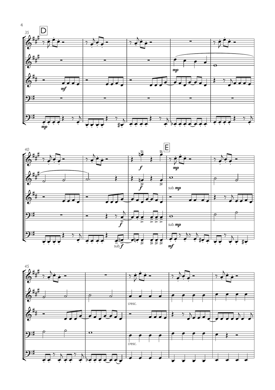 Sk8er Boi Sk8er Boi Brass Ensemble scores gallery preview page 4