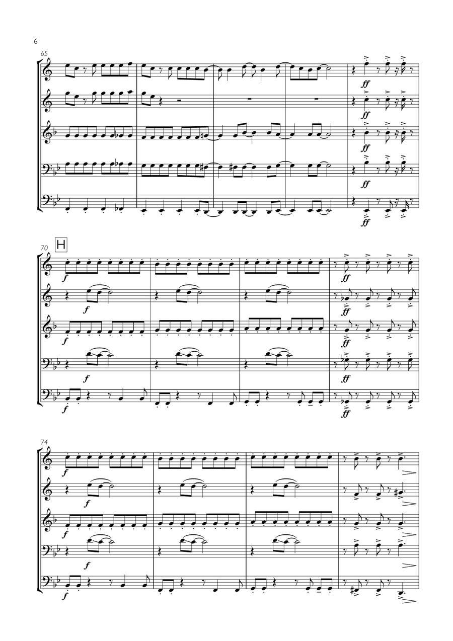 Sk8er Boi Sk8er Boi Brass Ensemble scores gallery preview page 6