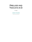 Prelude and Toccata in D