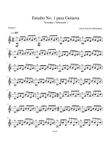 Estudio No. 1 para Guitarra 