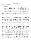 Haleluja (from oratorio Messiah) by Georg F. Handel. Reduction for one voice and piano