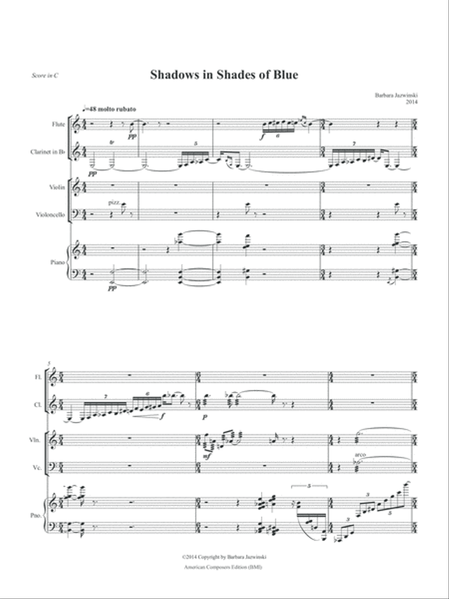 [Jazwinski] Shadows in Shades of Blue Small Ensemble scores gallery preview page 5