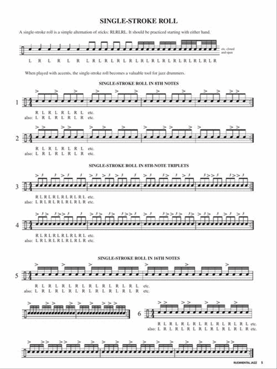 Rudimental Jazz Rudimental Jazz Drums scores gallery preview page 6