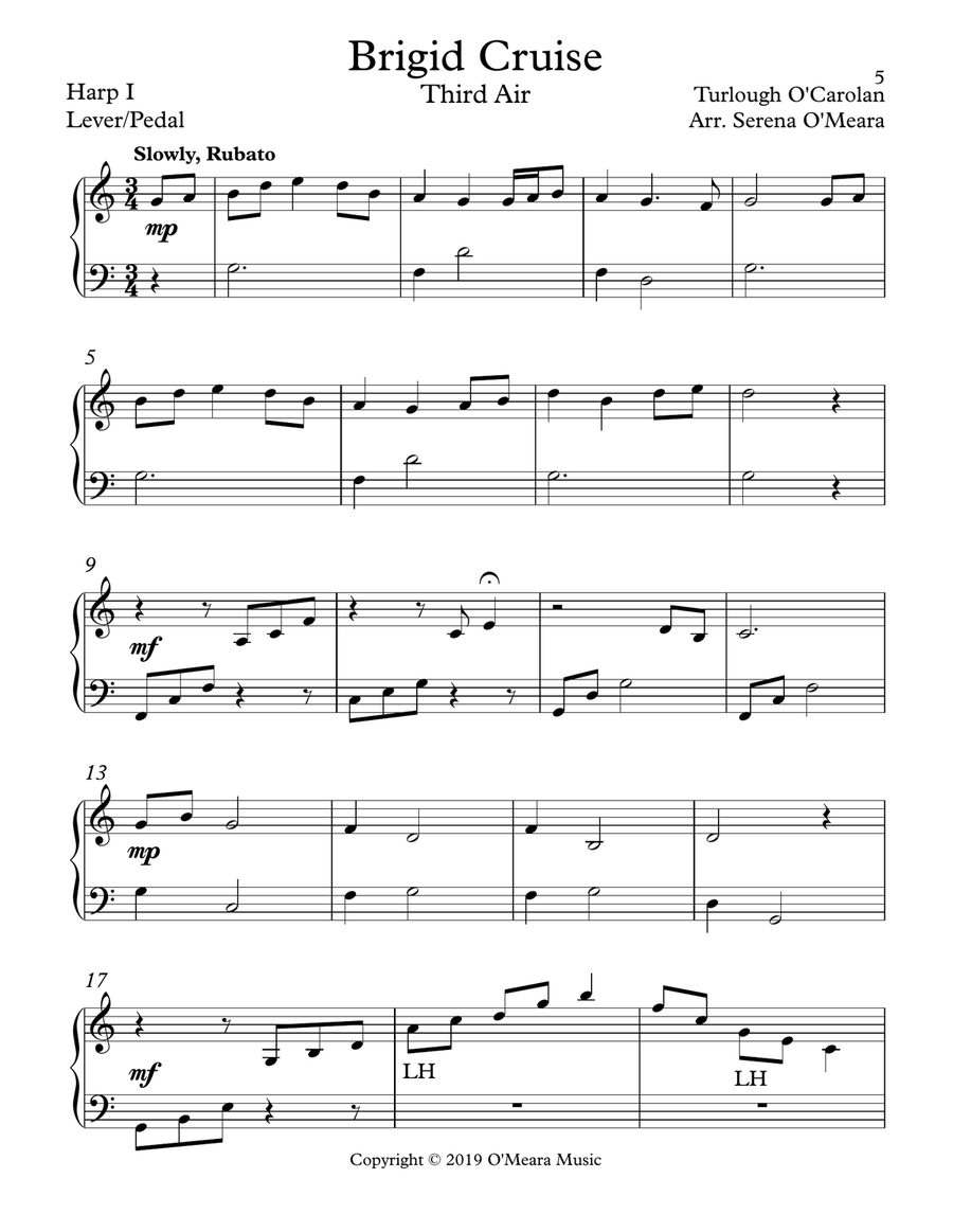 Brigid Cruise, Harp I Celtic Harp scores gallery preview page 2