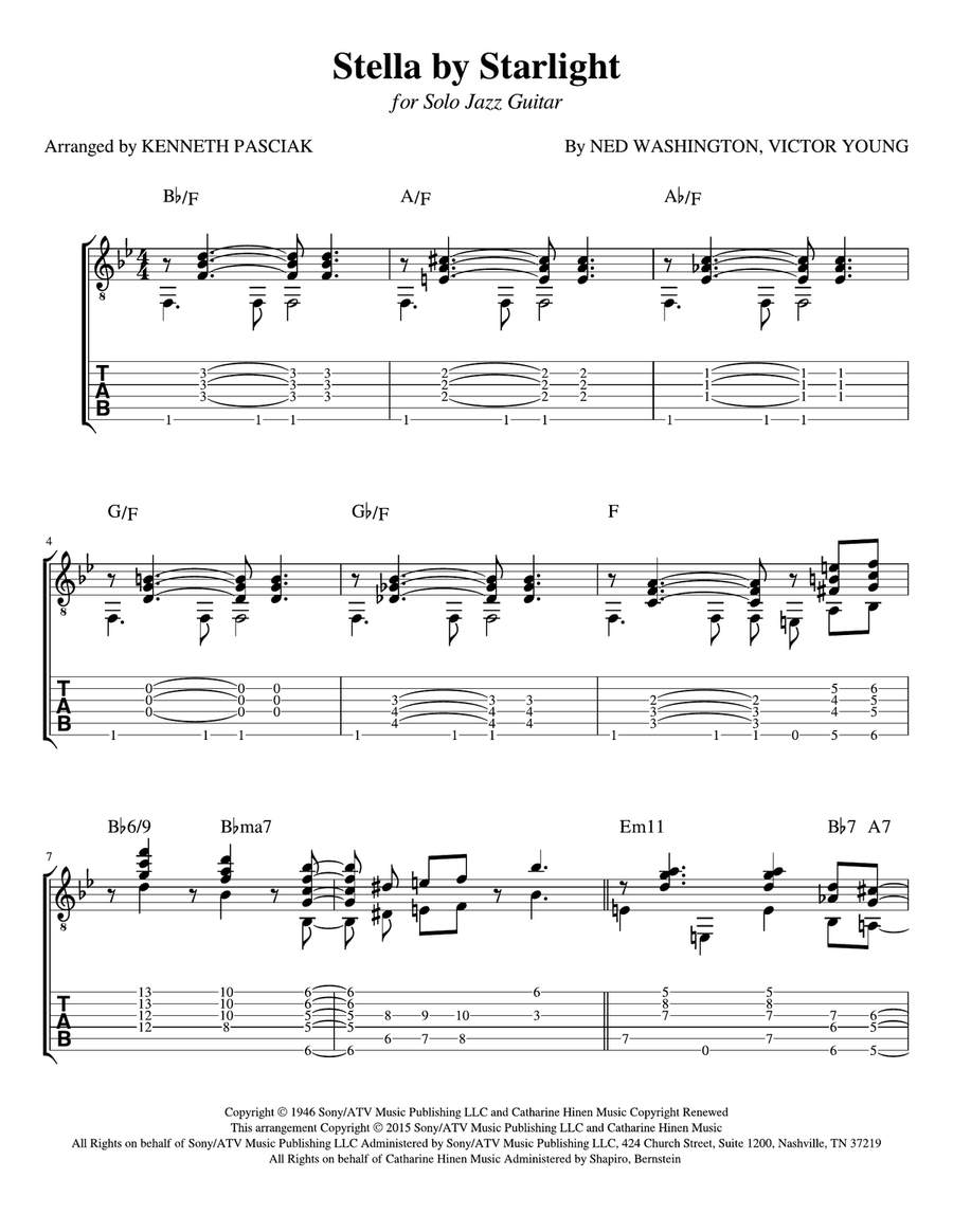 Stella By Starlight Stella By Starlight Acoustic Guitar scores gallery preview page 2