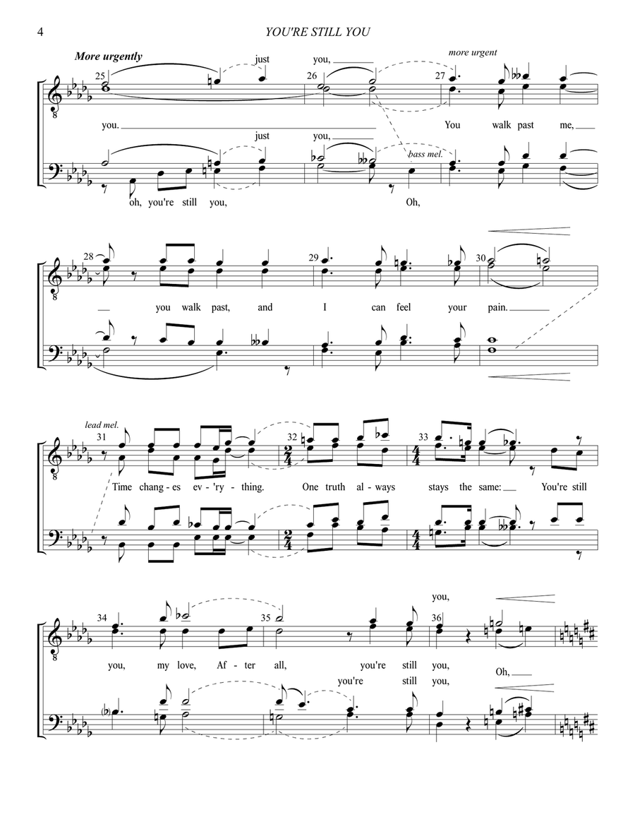 You're Still You TTBB scores gallery preview page 4