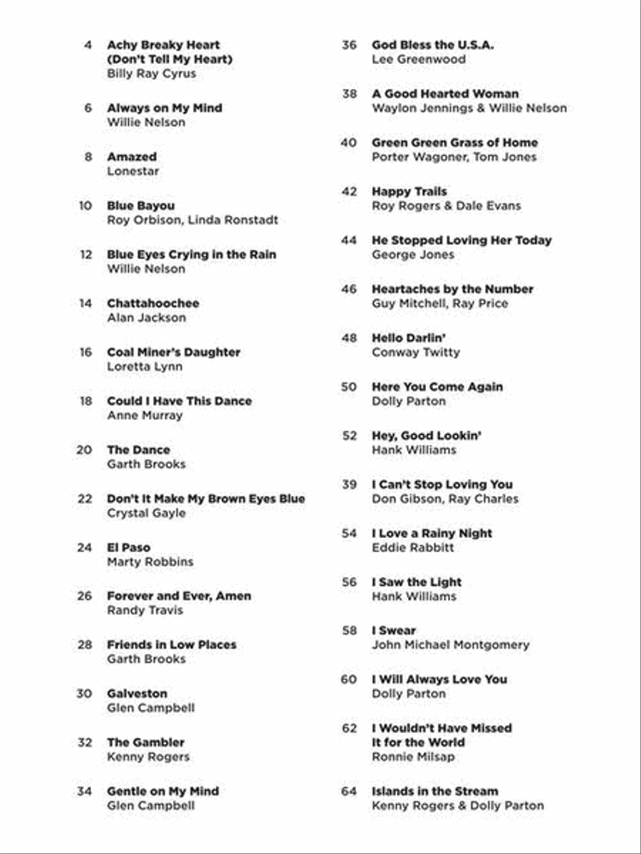 Country – Super Easy Songbook Easy Piano scores gallery preview page 4