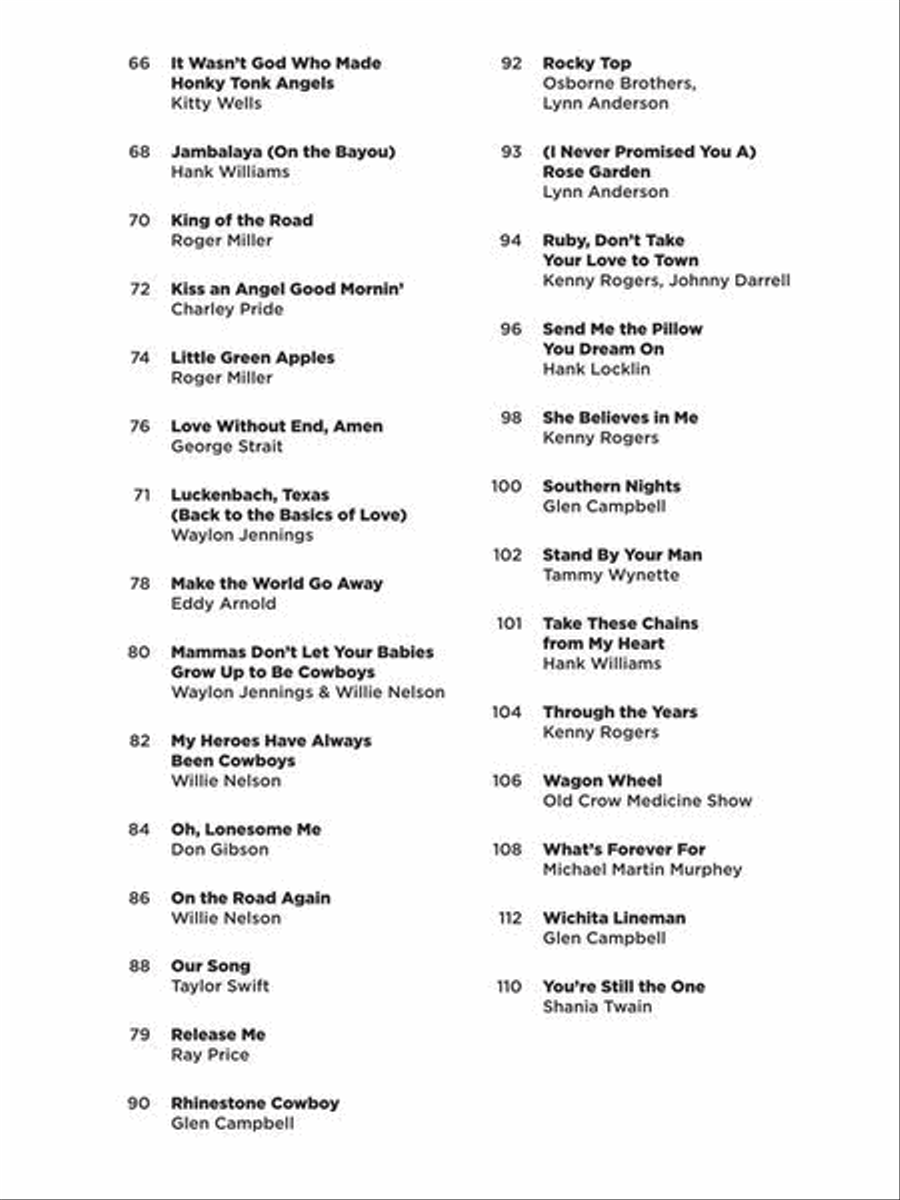 Country – Super Easy Songbook Easy Piano scores gallery preview page 5
