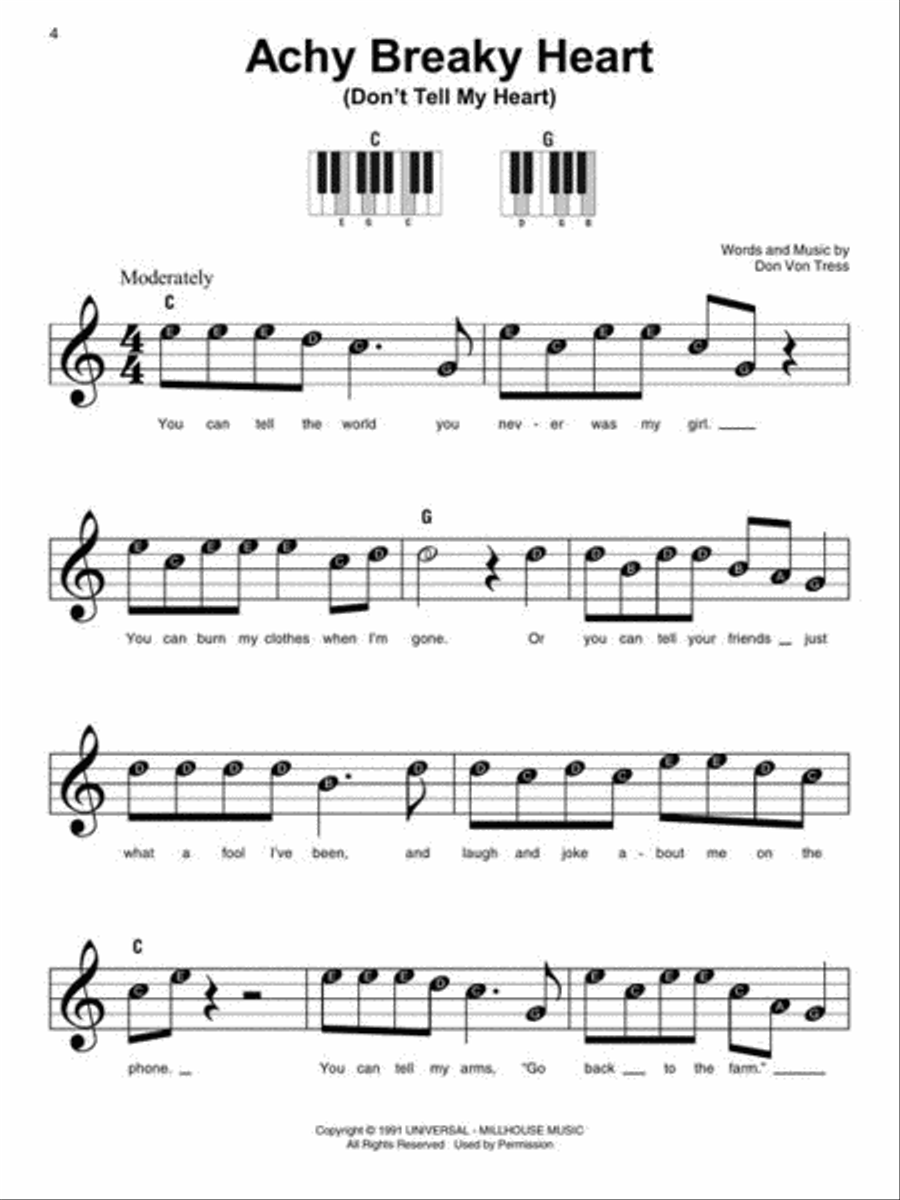 Country – Super Easy Songbook Easy Piano scores gallery preview page 6