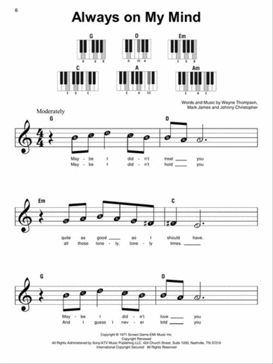 Country – Super Easy Songbook Easy Piano scores gallery preview page 7