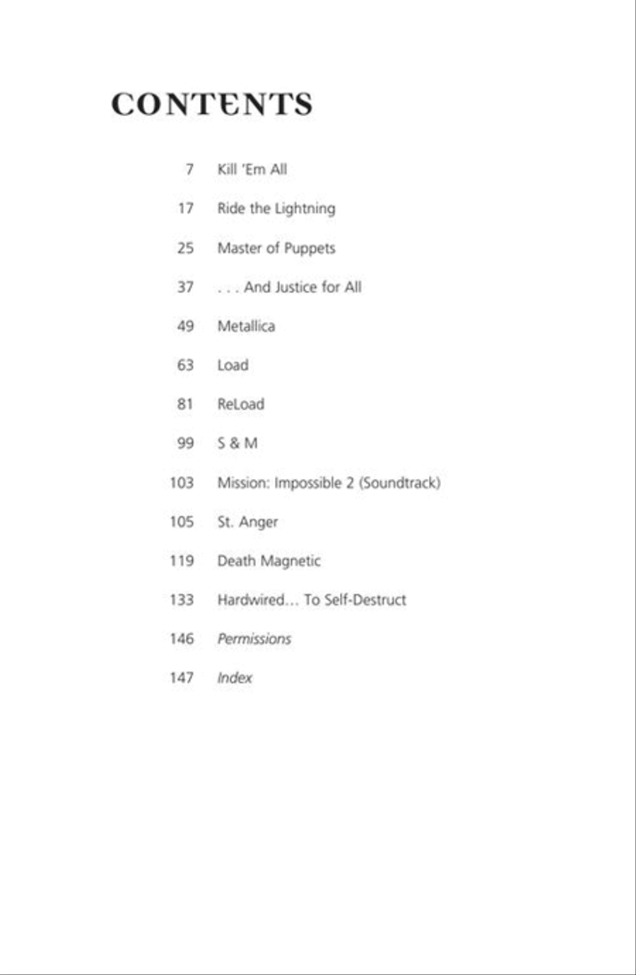Metallica – The Complete Lyrics – 3rd Edition Collection / Songbook scores gallery preview page 5
