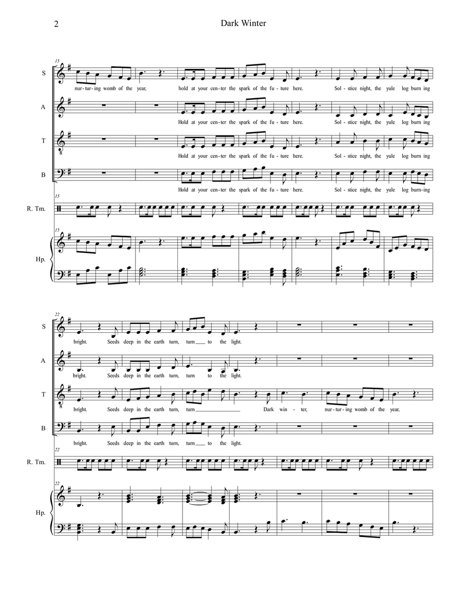 Dark Winter 4-Part scores gallery preview page 2