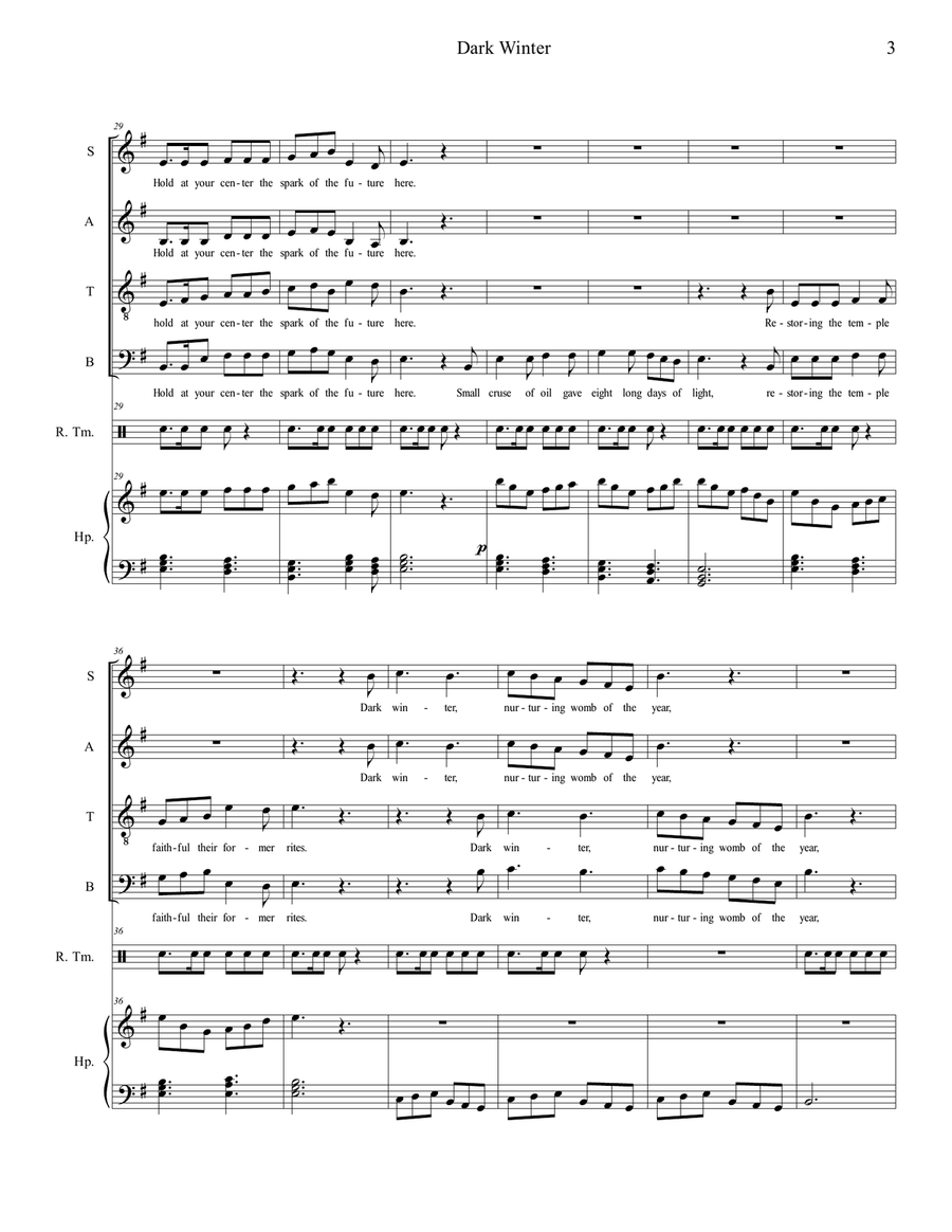 Dark Winter 4-Part scores gallery preview page 3