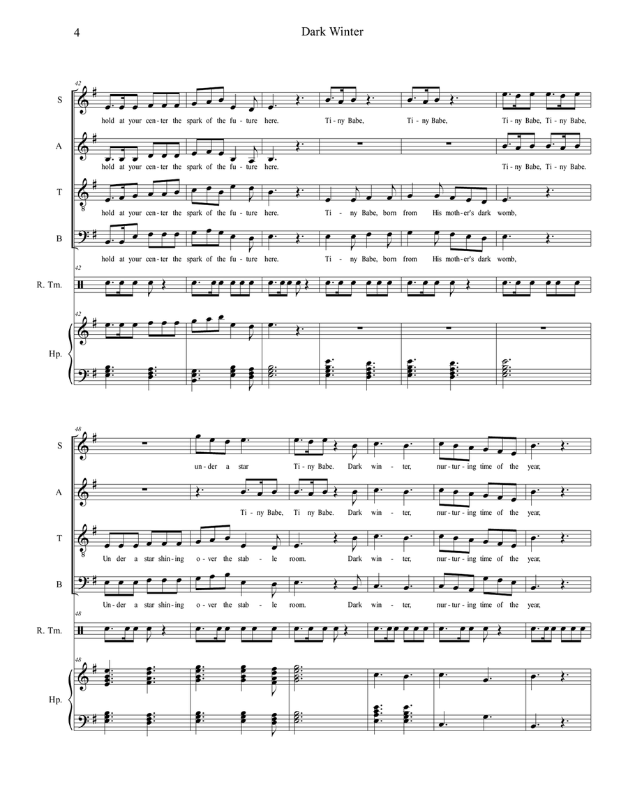 Dark Winter 4-Part scores gallery preview page 4