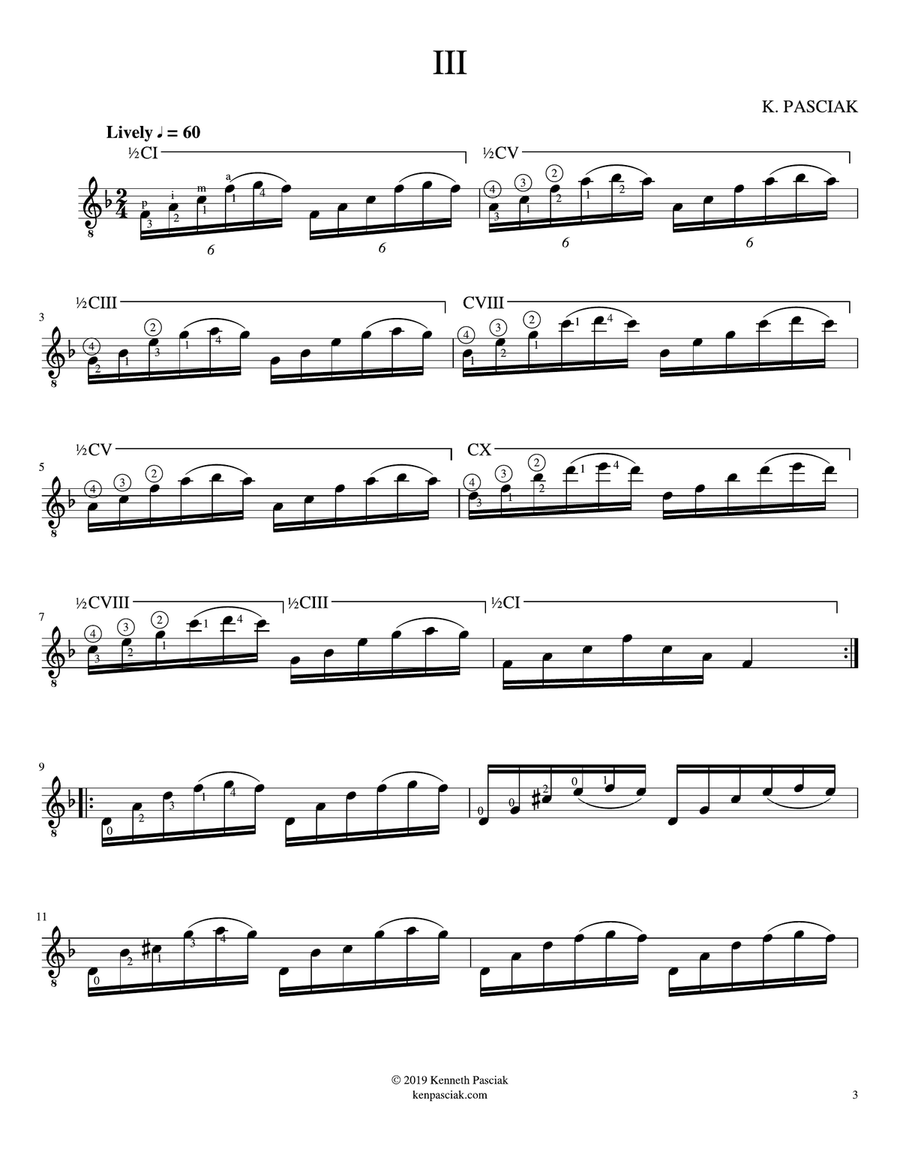 Five Studies in F Major for Guitar Classical Guitar scores gallery preview page 5