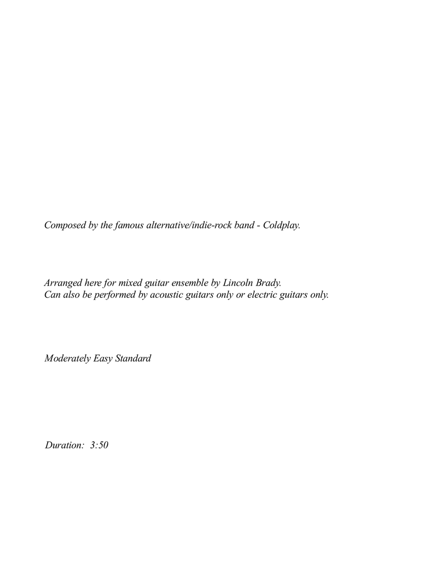 Yellow Yellow Guitar Ensemble scores gallery preview page 2