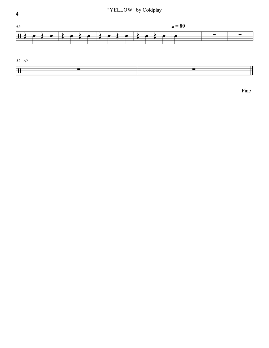 Yellow Yellow Guitar Ensemble scores gallery preview page 4