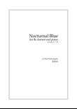 Nocturnal Blue, for clarinet and piano