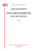 [Bassett] Five Movements for Orchestra