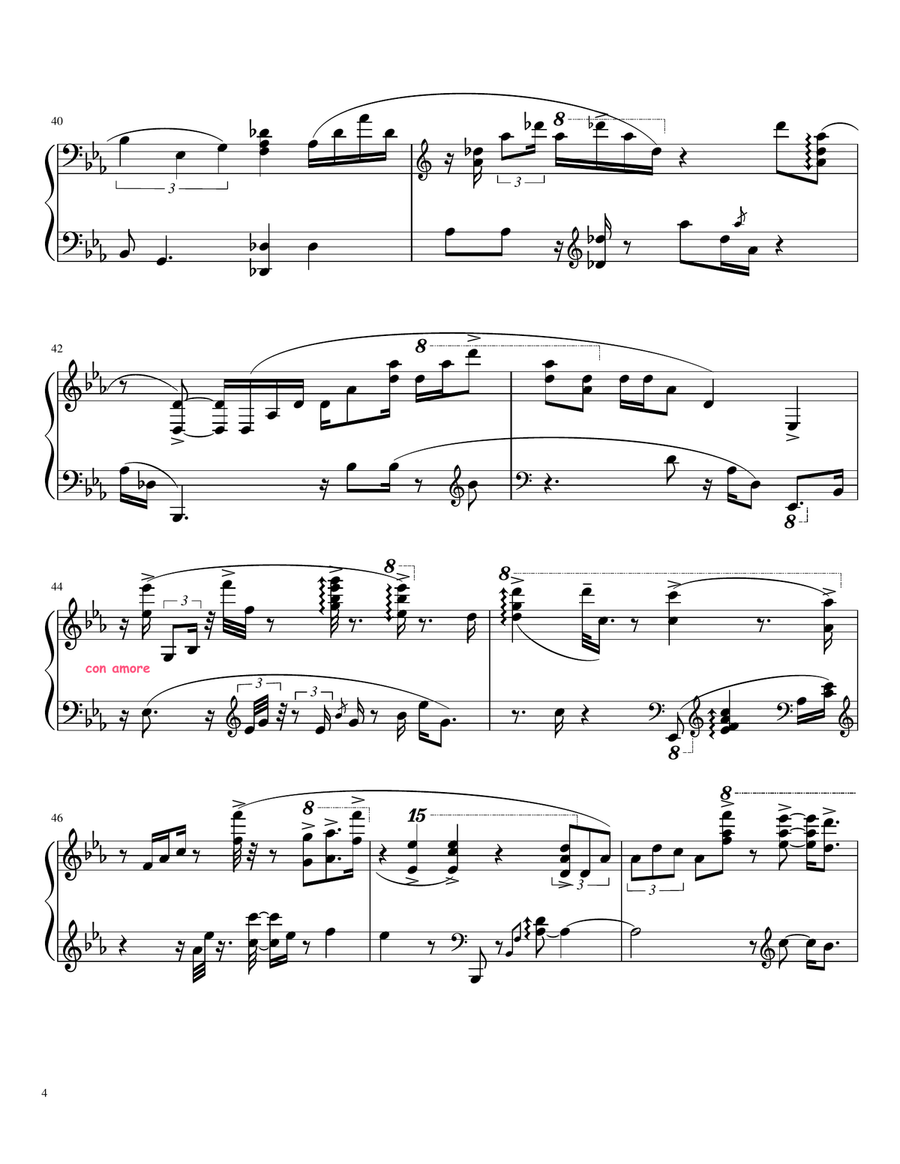 Love Story Piano Solo scores gallery preview page 4