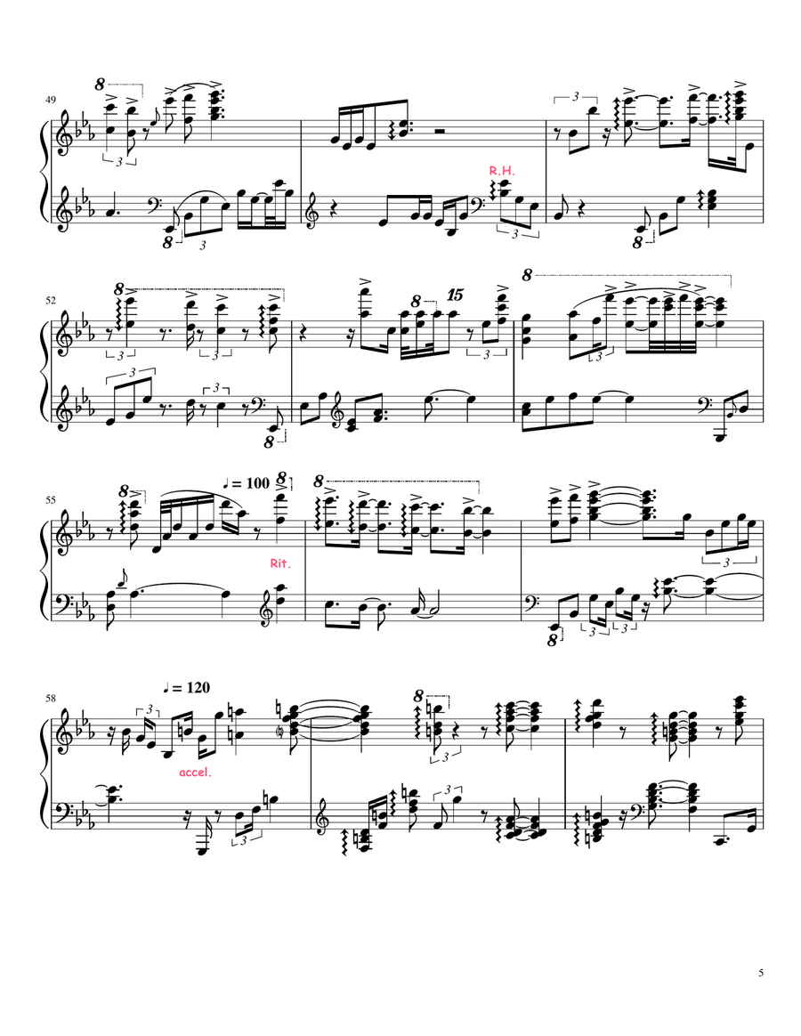 Love Story Piano Solo scores gallery preview page 5