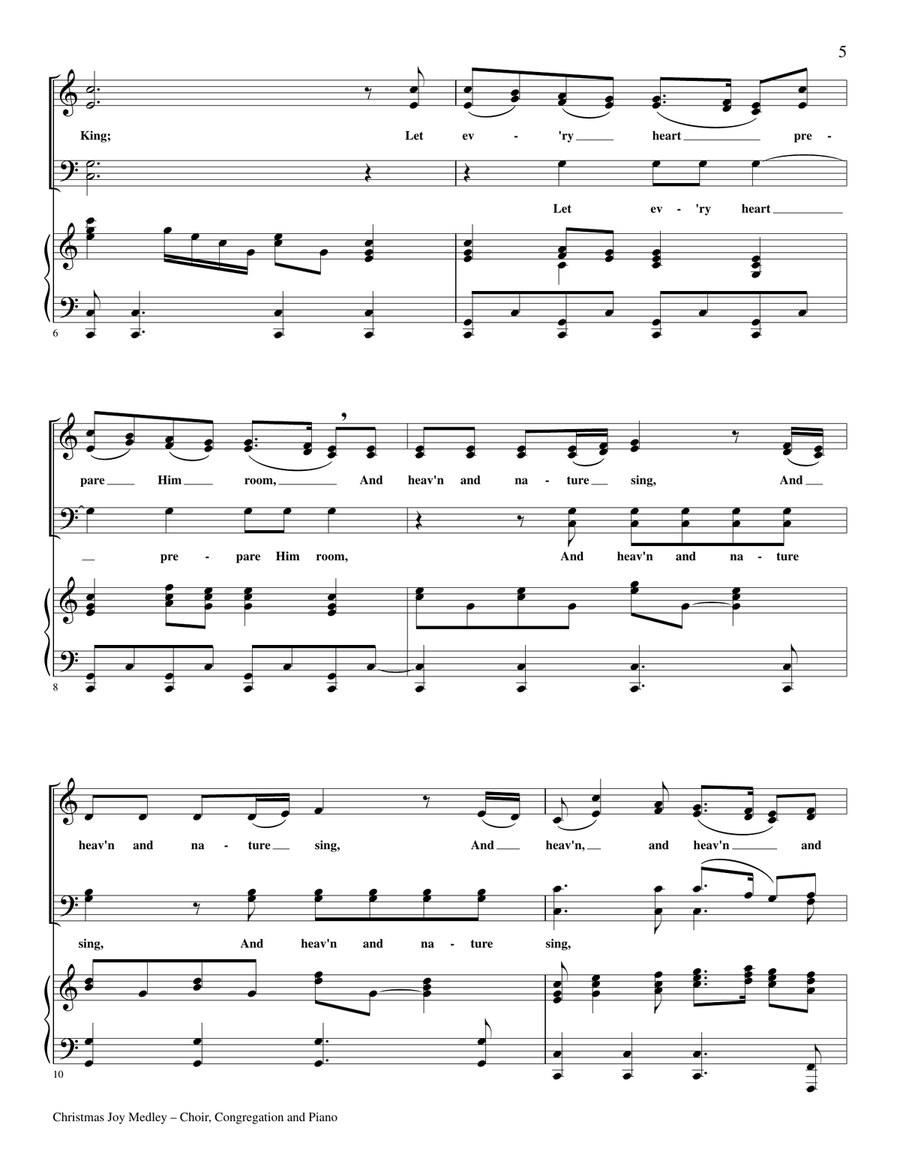 CHRISTMAS JOY CANTATA (for SATB Choir with solos,& duets) 4-Part scores gallery preview page 5