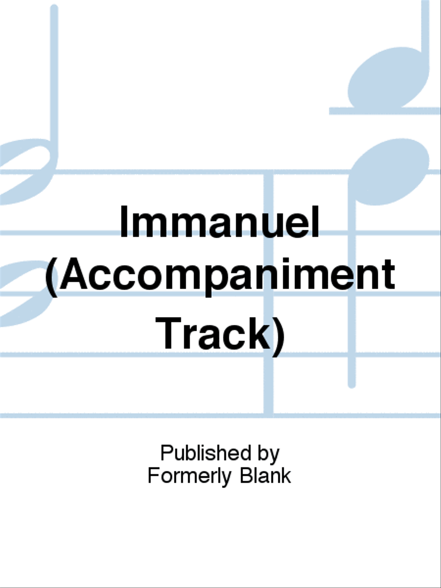Immanuel (Accompaniment Track) 4-Part scores gallery preview page 1