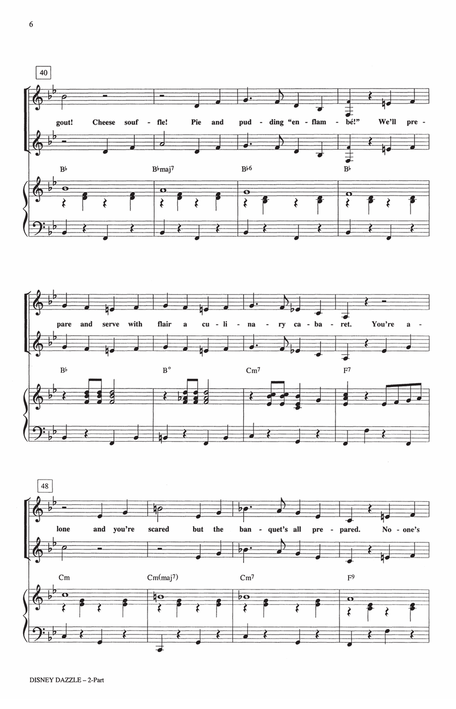 Disney Dazzle! (The Songs of Alan Menken, Howard Ashman and Tim Rice) (Medley) 2-Part scores gallery preview page 5