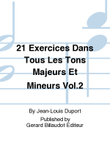 21 Exercices Dans Tous Les Tons Majeurs Et Mineurs Vol. 2