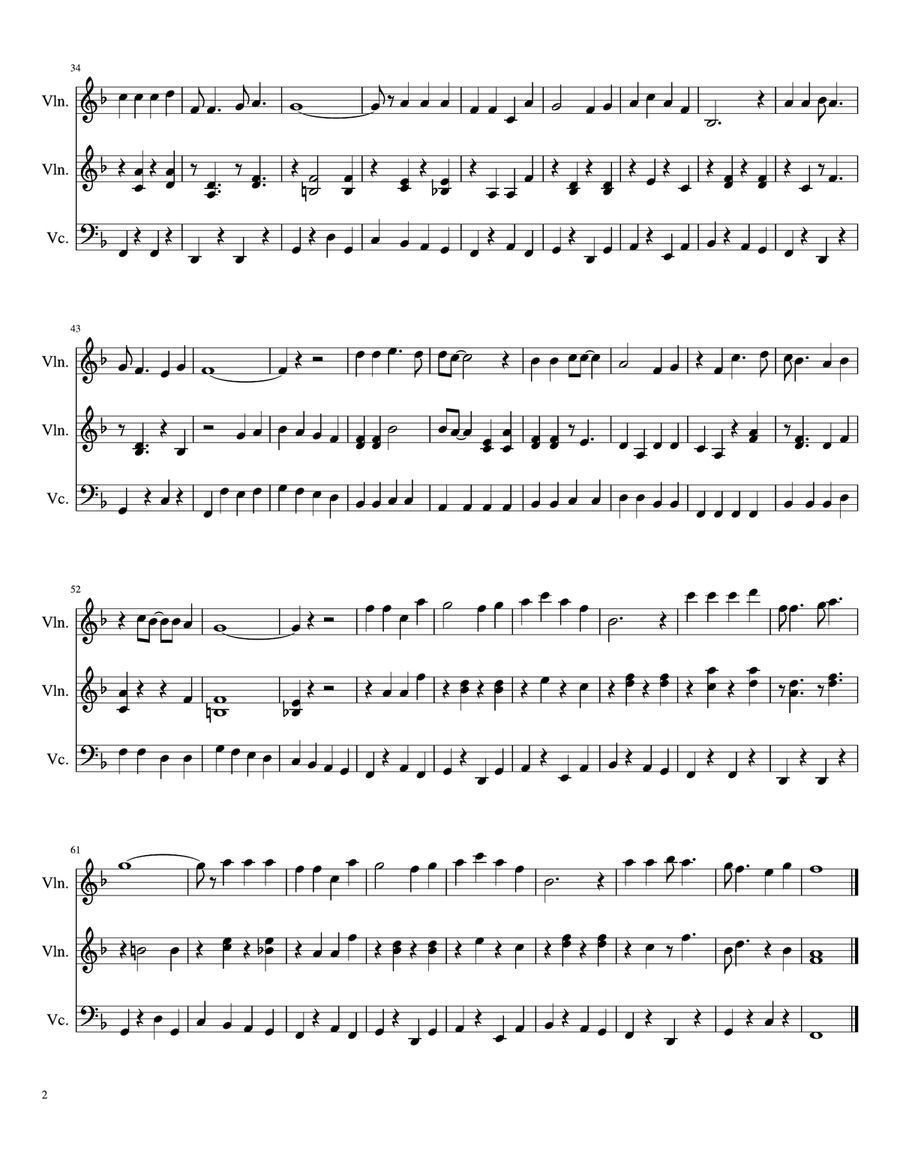 Daydream Believer Daydream Believer String Trio scores gallery preview page 2