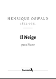 Il Neige, for piano solo