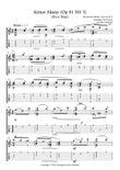 Armer Mann by N. Von Wilm Arranged for Guitar in Notes and Tab