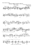 Armer Mann by N. Von Wilm Arranged for Guitar Notes Only