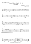 Armer Mann by N. Von Wilm Arranged for Guitar Tab Only mini preview