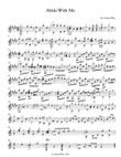 Abide With Me - for classical guitar solo