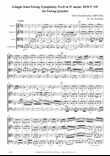 Adagio from String Symphony No.8 in D major, MWV N8 for String Quartet