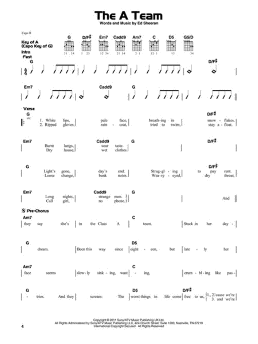 Simple Acoustic Songs Simple Acoustic Songs Acoustic Guitar scores gallery preview page 4