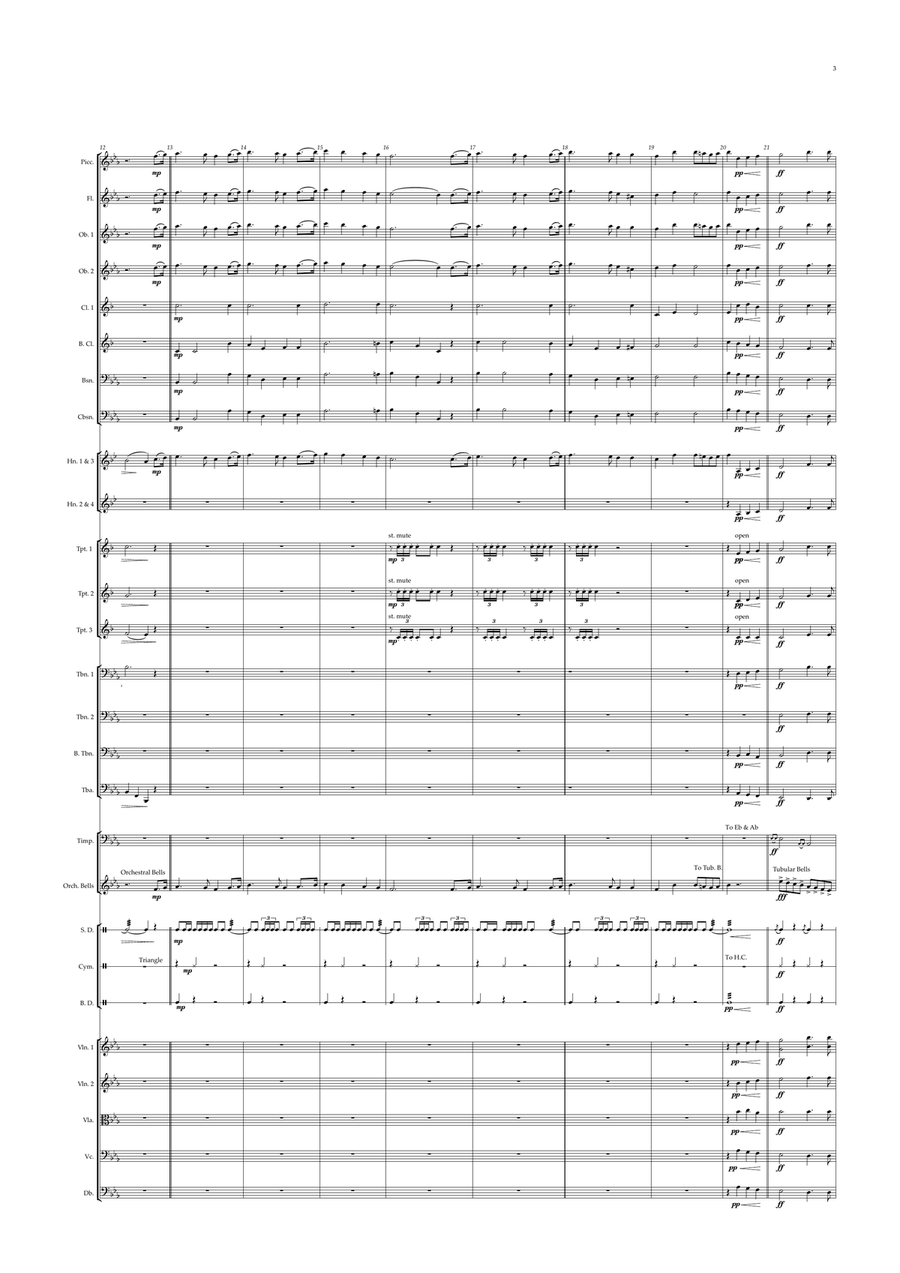 Canadian National Anthem (Orchestre national d'Île-de-France Edition) Full Orchestra scores gallery preview page 3