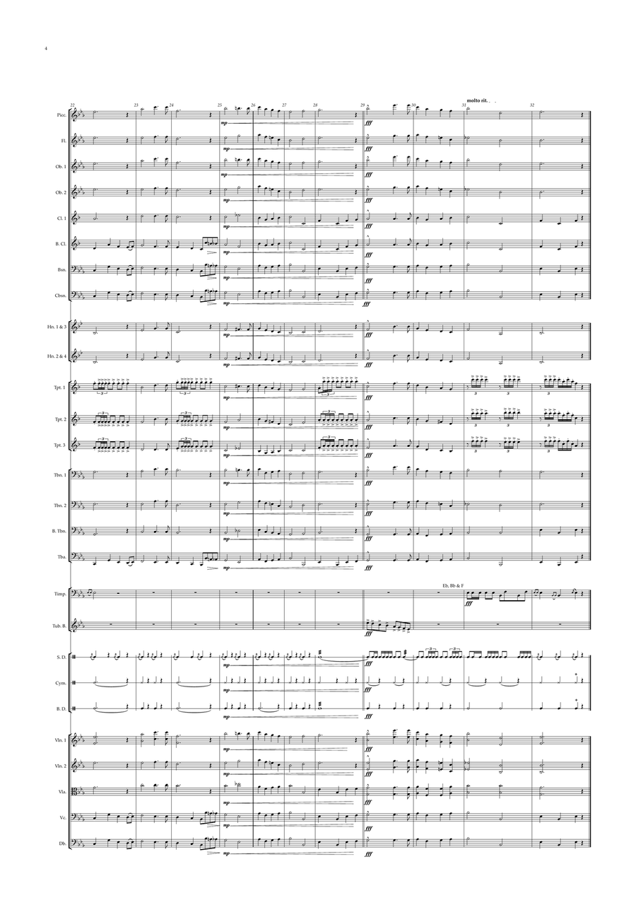 Canadian National Anthem (Orchestre national d'Île-de-France Edition) Full Orchestra scores gallery preview page 4