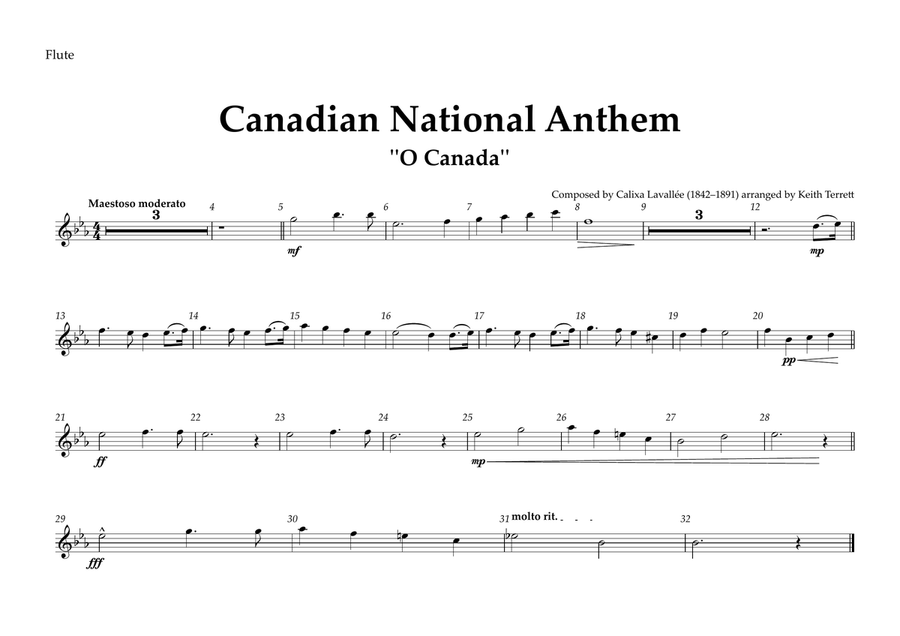 Canadian National Anthem (Orchestre national d'Île-de-France Edition) Full Orchestra scores gallery preview page 6