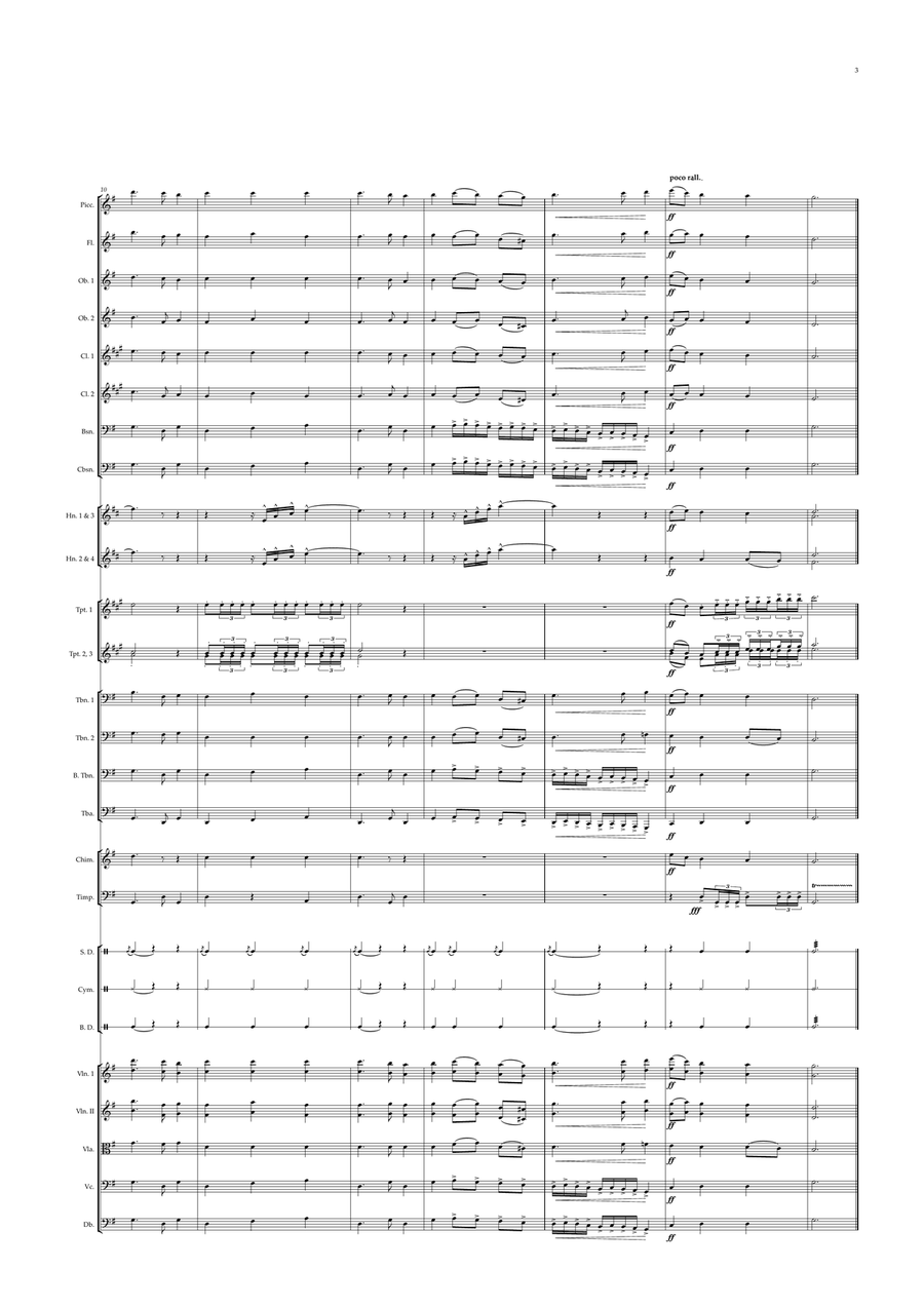British National Anthem for Symphony Orchestra (Orchestre national d'Île-de-France Edition) Full Orchestra scores gallery preview page 3